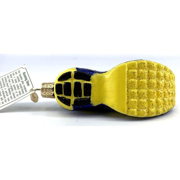 Running Shoe Old World Christmas 4" Blown Glass Ornament OWC 2013 - Picture 9 of 9